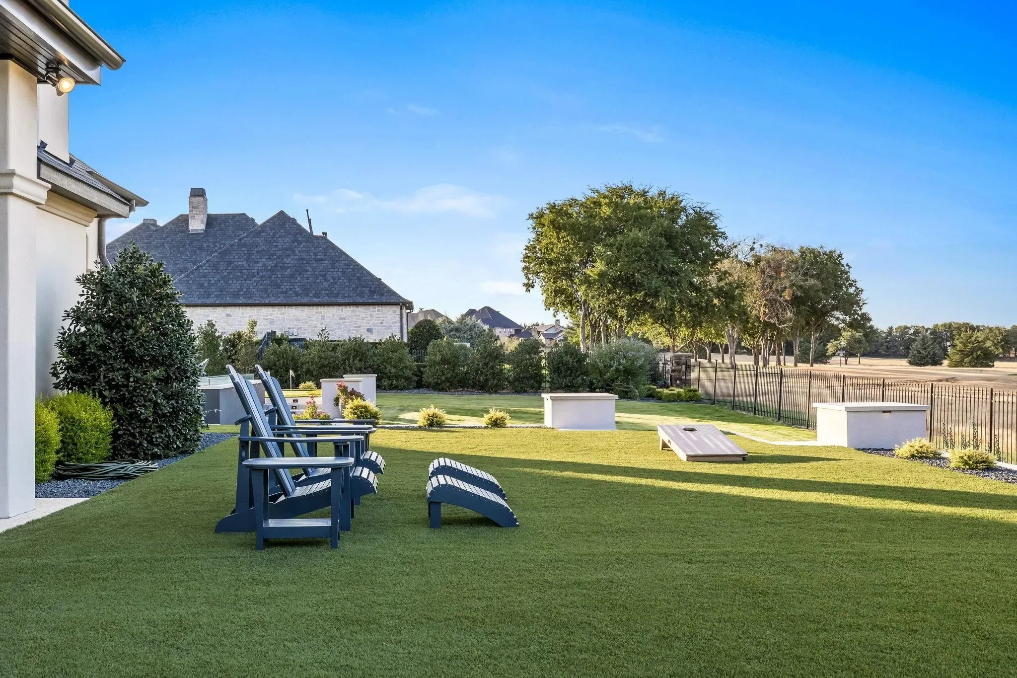 Exterior of a custom home at the entry at Craig Ranch, McKinney