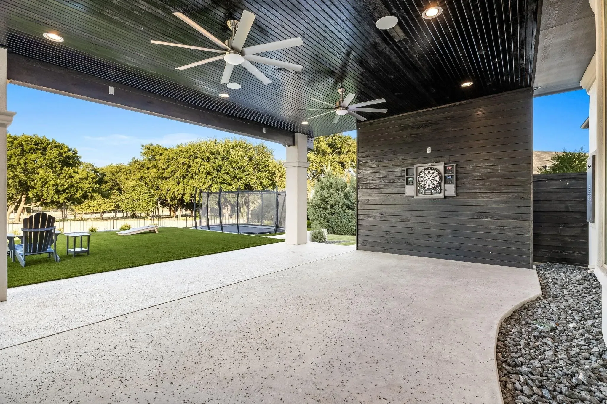Interior of a custom home from the doorway, in daylight at Craig Ranch, McKinney
