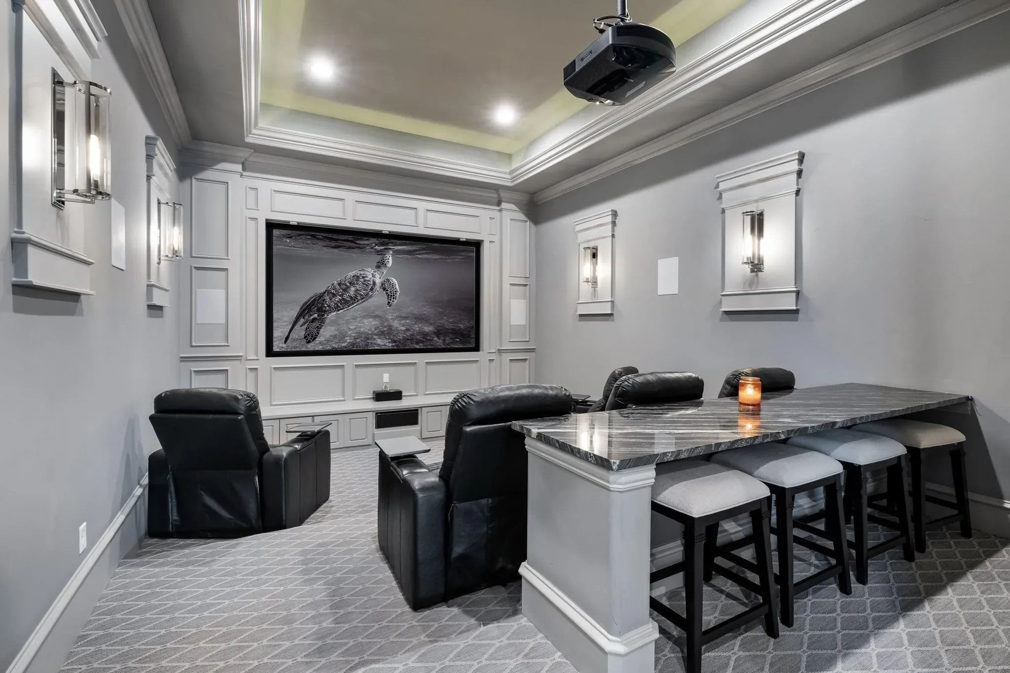 Interior of a custom home from the far corner, mid-build at Craig Ranch, McKinney