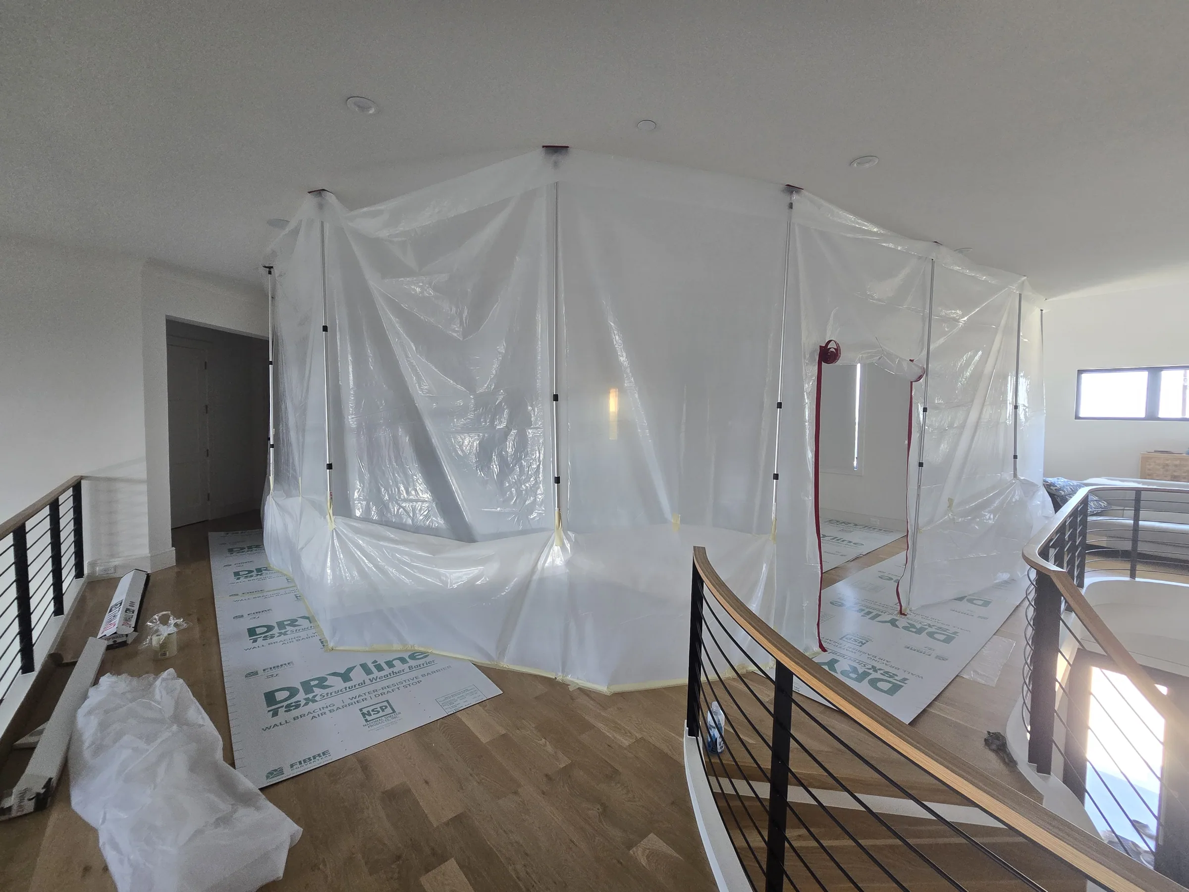 Interior of a custom home along the main run on private acreage in Heath