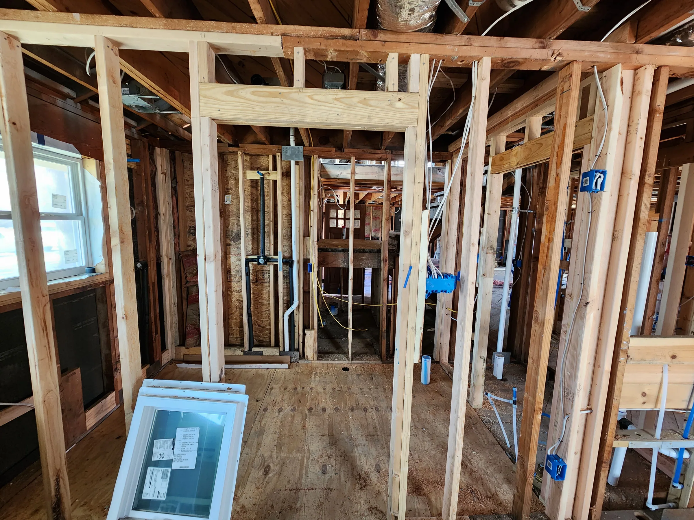 Interior of a custom home along the main run on the Mesquite remodel