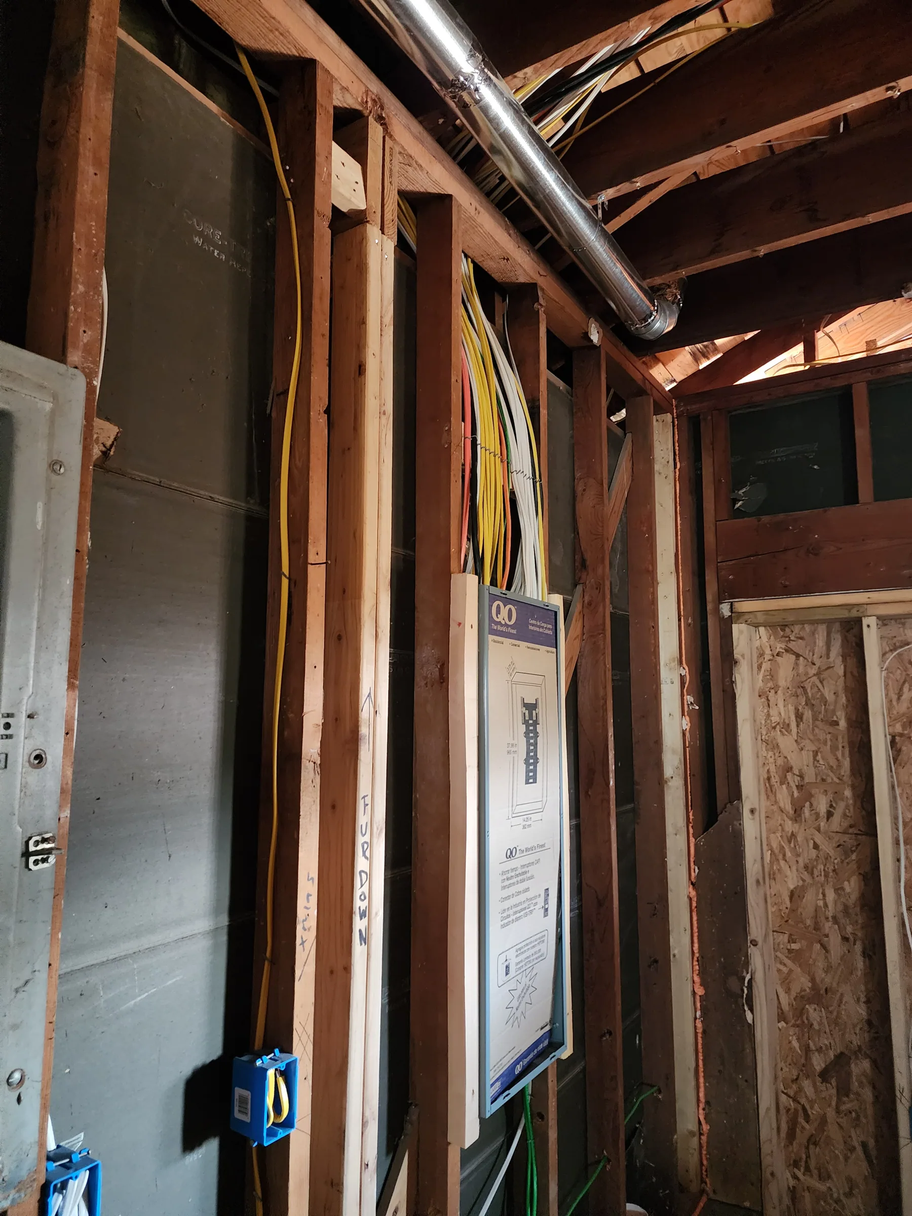 Interior of a custom home toward the adjoining room on the Mesquite remodel