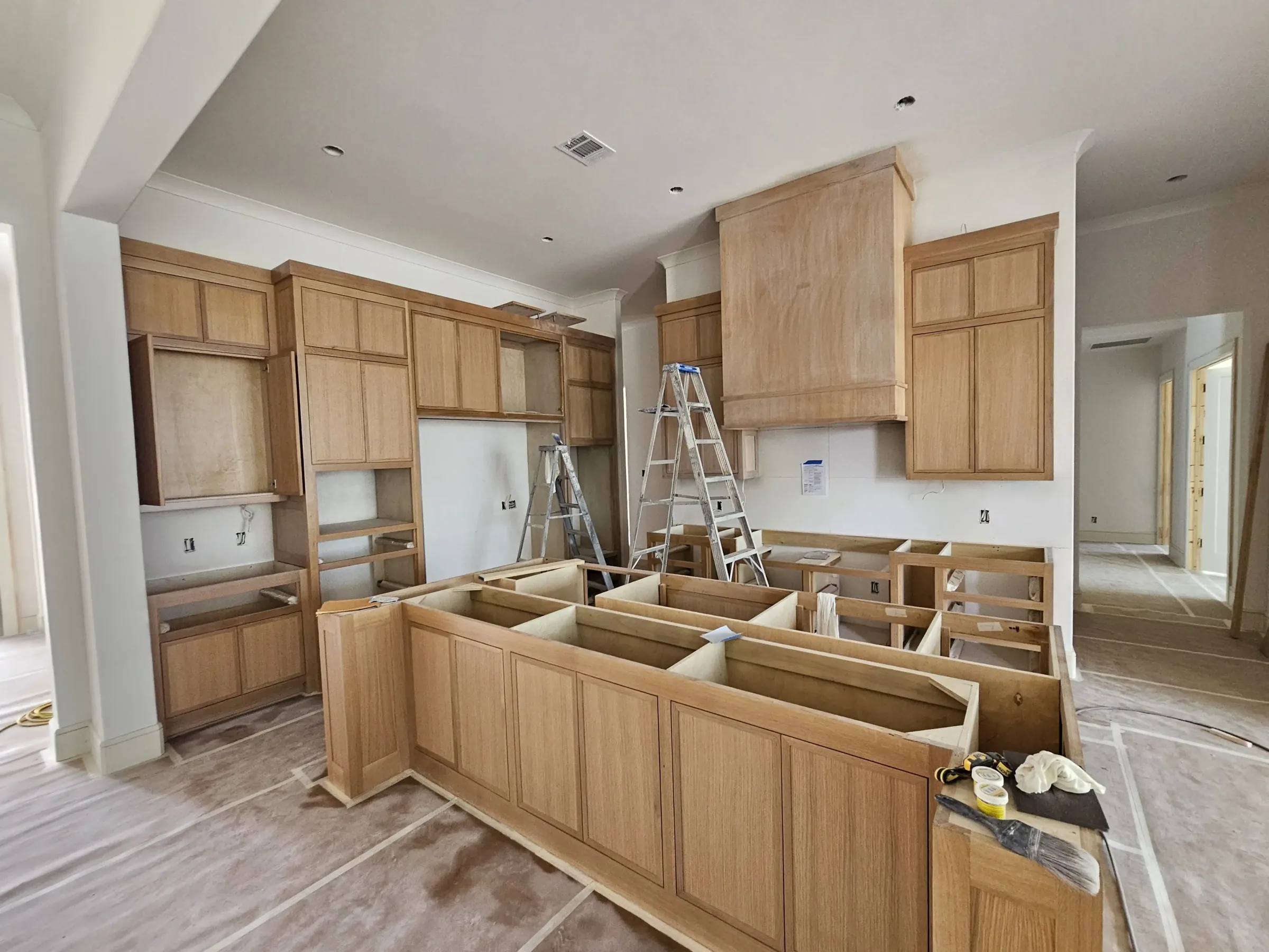 Interior of a custom home from the doorway, after completion on the Mesquite remodel