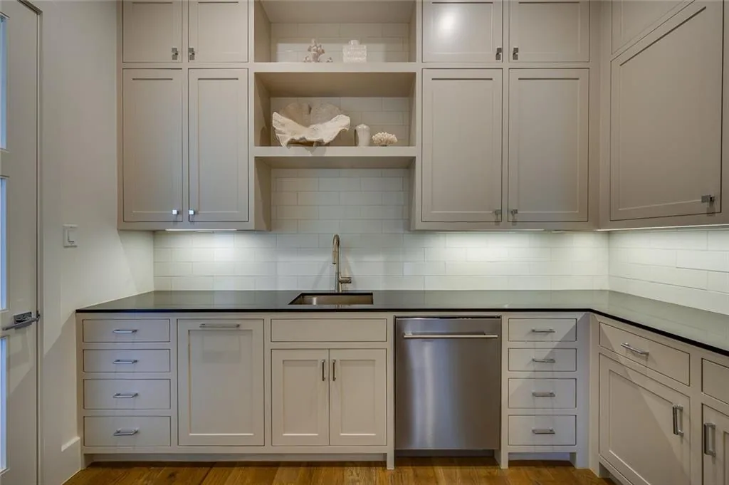 Interior of a custom home from the far corner in Ridge Lakes of Heath